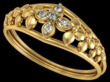 Swarovski Crystal Floral Diamond Ring
