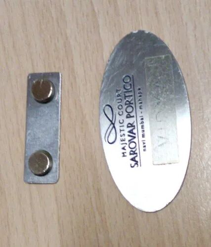 Stainless Steel Magnetic Badge