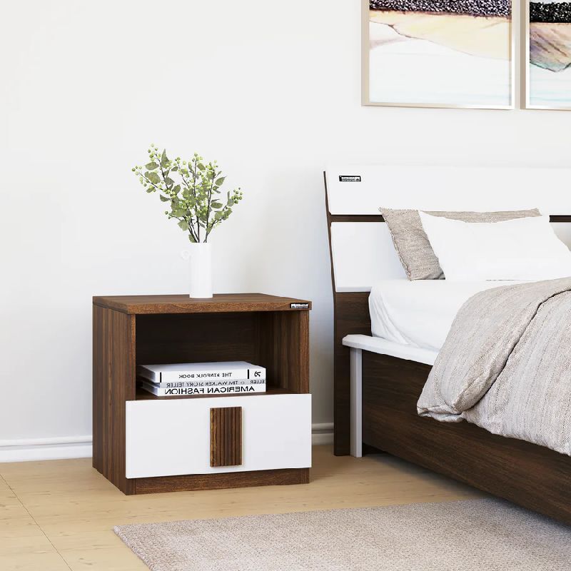 Rectangular Wooden Non Polished Bedside Drawer, for Home, Feature : Durable, Shiny Look