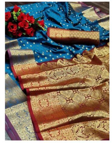Embroidered Silk Sarees, Occasion : Party Wear