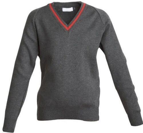 Full Sleeve Plain Woolen Girls School Sweater