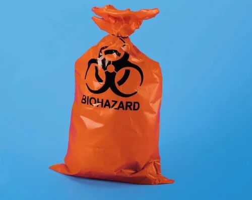 Red LDPE Biohazard Bags, Capacity : 20 Liter