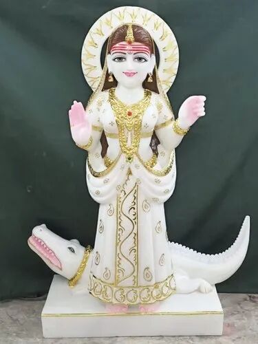 Marble Khodiyar Mata Statue, For Worship, Pattern : Painted
