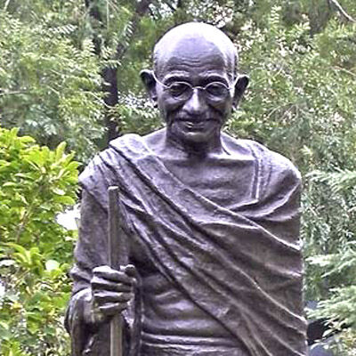 Sandstone Stone Mahatma Gandhi Statue, for Garden, Size : 4feet, 6feet