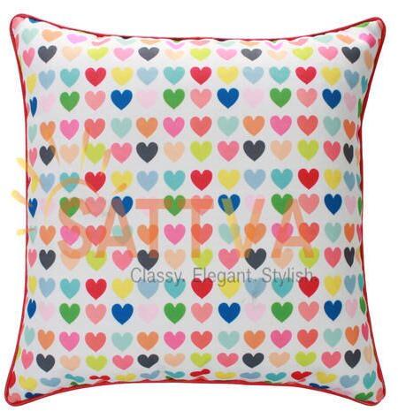 Cotton Printed Cushion Cover, Size : 40x40x40 Cms