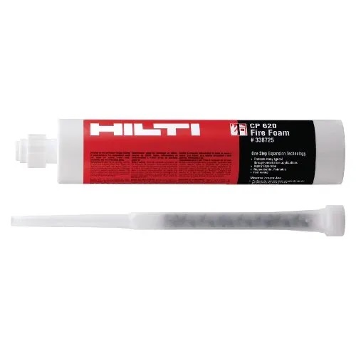 Red Hilti Firestop Foam