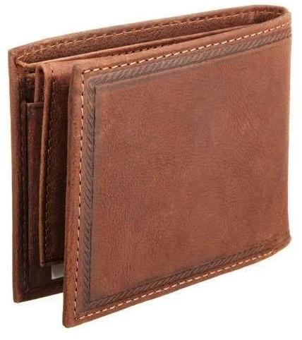 Plain Leather Wallet for Keeping, ID Proof, Gifting, Credit Card, Cash, Personal Use