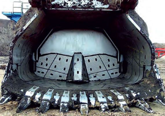 Grey Polished Metal Hydraulic Mining Shovels, for Industrial