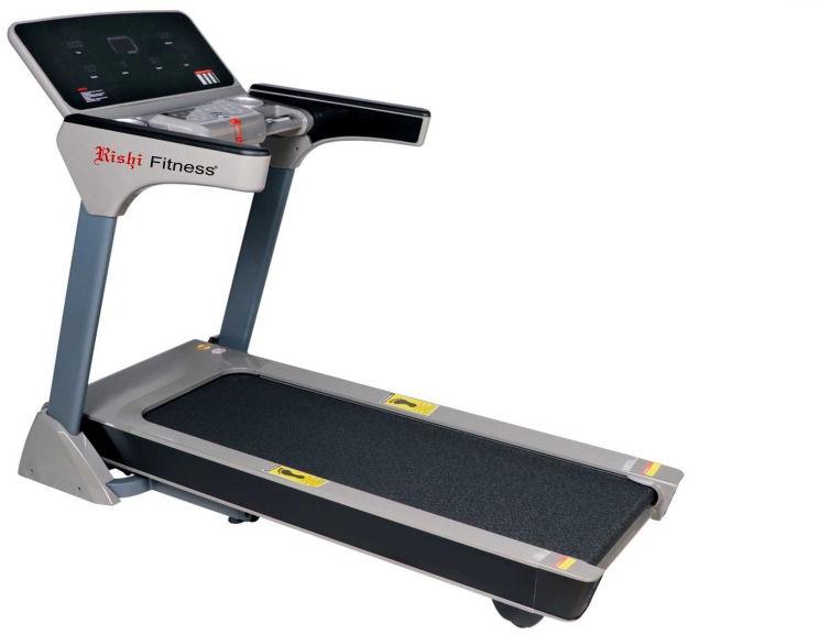 Rishi Fitness Digital Motorized Treadmill, Color : Black