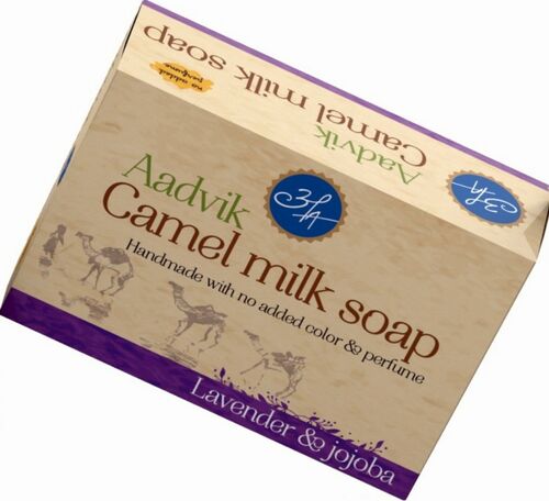 Aadvik Camel Milk Soap Lavender &amp; Jojoba 100 Gram Bar