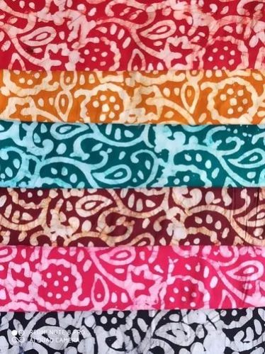 Batik Printed Cotton Nighty Fabric