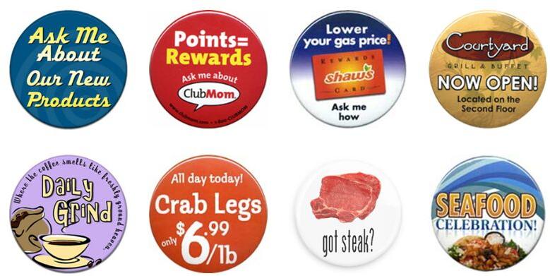 Custom Made Promotional Buttons