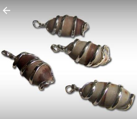 Stone Shank Pendant, Pattern : Plain