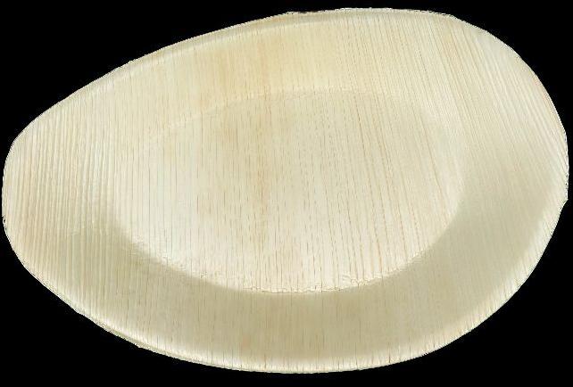 Areca Leaf 10x6 Inch Oval Plate, for Serving Food, Feature : Biodegradable, Disposable, Eco Friendly