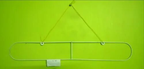 White Plain Steel Snack Pouch Display Hanger, Mounting Type : Wall Mounted