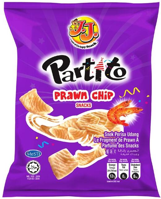 JJ Partito Prawn Chip Flavoured Crackers