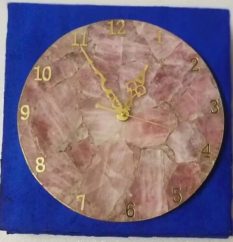 Rose Quartz Wall Clock