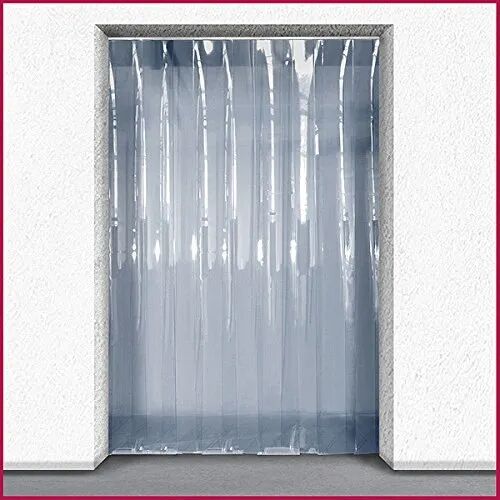 PVC Strip Shower Curtains, Color : Transparent