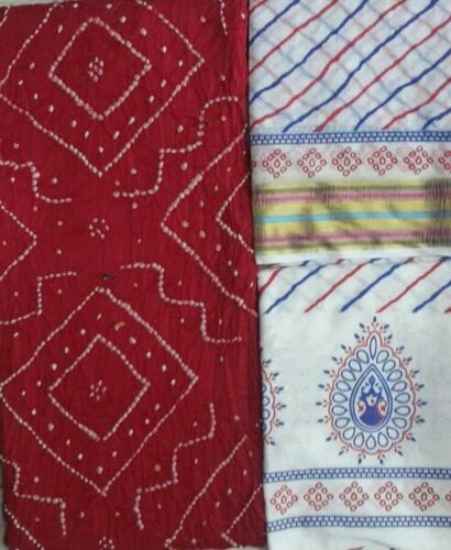 Cotton Bandhani Salwar Kameez, Occasion : Casual Wear
