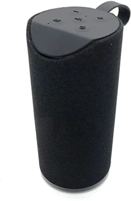 Round Wireless Speaker, Color : Black 