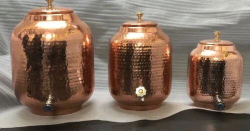 Copper Water Tank, for Home, Shape : Cylindrical
