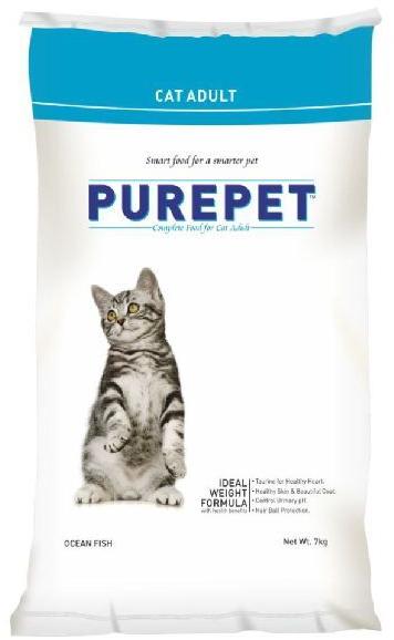 Purepet Ocean Adult Cat Food, Packaging Type : Can (Tinned), Jute Bag, Loose, Plastic Sack Bag, Pp Bag