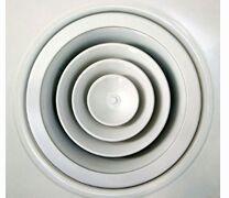 Round Adjustable Core Ceiling Diffuser, for Used Supply Air Throwing, Size : 160 Mm To 700 Mm