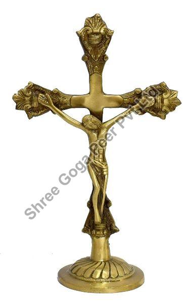 Brass Religious Crucifix Cross