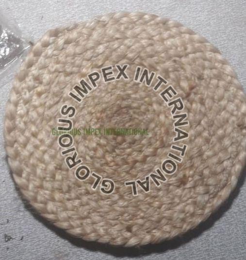 JBM 07 Jute Coaster, for Decoration Use, Hotel Use, Restaurant Use, Tableware, Feature : Attractive Pattern