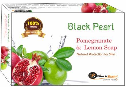 Black Pearl Pomegranate and Lemon Soap, Form : Solid