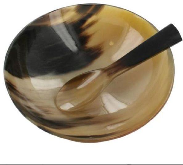 Horn Bowl And Spoon