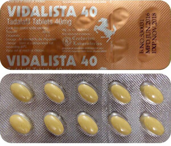 Vidalista (Tadalafil) 40 mg Tablets