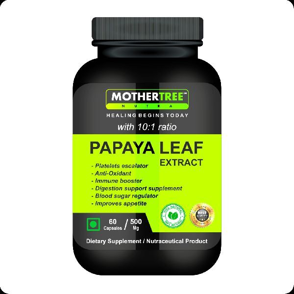 Common Papaya Leaf Extracts Capsules, Form : Powder