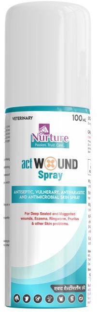 Act Herbal Wound Heal Spray (Antiseptic, Vulnerary, Ant Parasitic And Antimicrobial Skin Spray.)