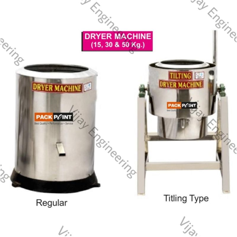 Automatic 80 kg Electric Stainless Steel Potato Drying Machine