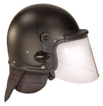 Abs Polycarbonate Riot Helmet, Color : Black