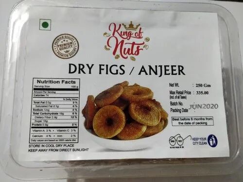 Dry Fig, Packaging Size : 250gm