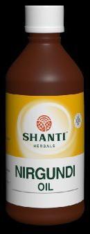 Shanti Ayurvedic Herbal Nirgundi Oil, Form : Liquid