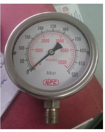 HPC Stainless Connection Pressure Gauge, Dial Size : 2 INCH 4 INCH