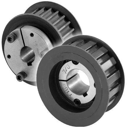 Black Round Cast Iron Taper Lock Pulley, for Industrial, Feature : Corrosion Resistance, Durable