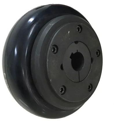 Round Cast Iron Tyre Coupling, Color : Black
