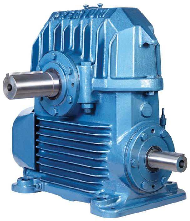 Blue Electric Coated Metal Worm Gear Box, for Industrial, Specialities : Rust Proof, Long Life