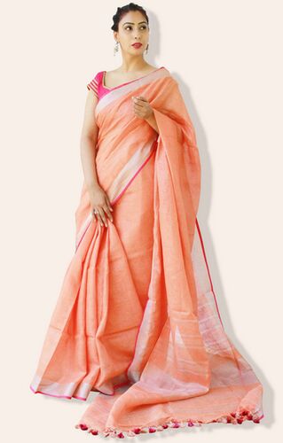 Linen saree, Feature : Shrinkage Resistance, Light Weight, Alluring Design