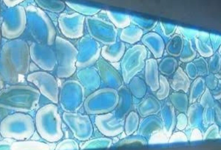 Blue Agate Stone Slab, Size : 900 x 900