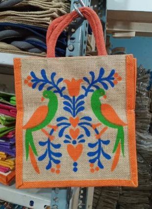 Printed Fancy Jute Carry Bags