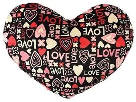 Cotton Printed Heart Shape Cushion, Size : 30cm,   35cm, 50cm