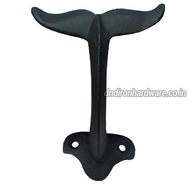 Matte black cast iron fish tail coat hook at Rs 40 / Piece in
