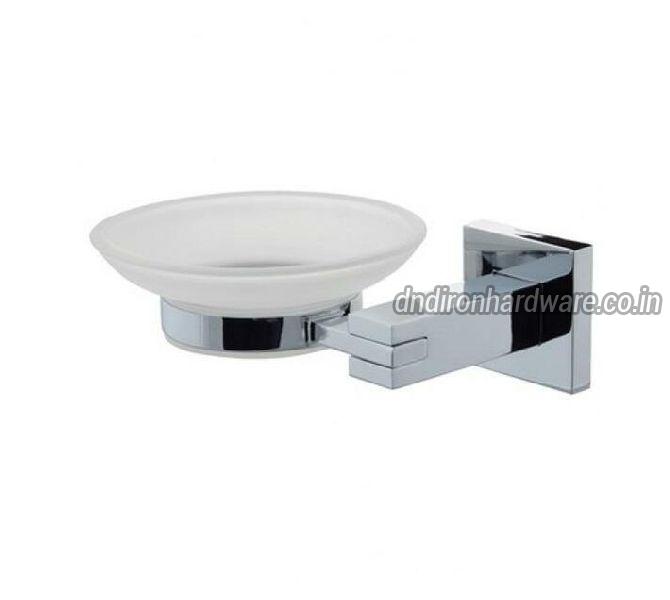 Bathroom Accessories Soap Dish Square Bracket With Glass Dish