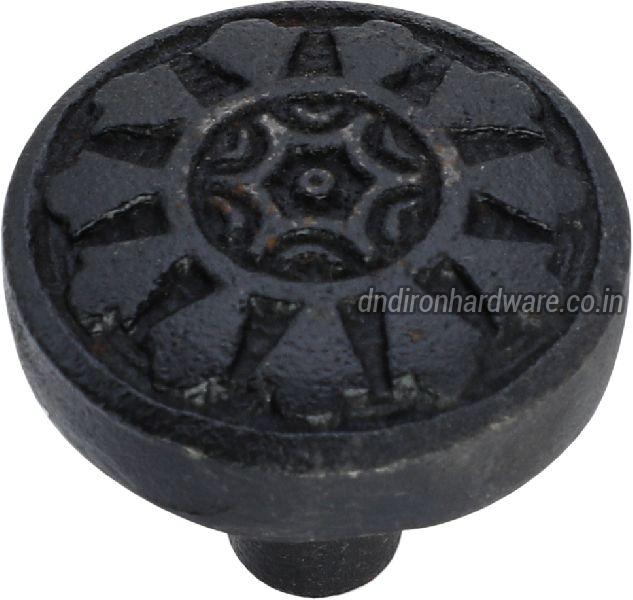 black textured cast iron cabinet knobs
