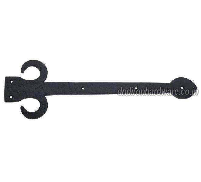 Cast Iron  Hinge Covers Black Wrought Iron Dummy Hinges